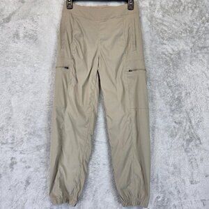 Mountain Hardwear Pants Womens XS Tan Stretch Jogger Hiking Outdoor Cargo Pocket